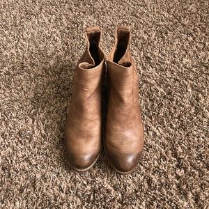 Brown ankle booties